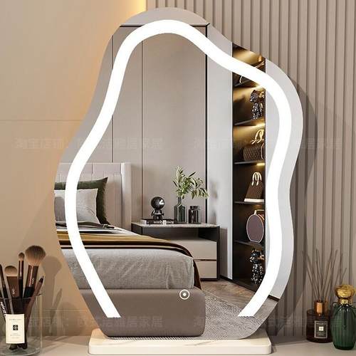 云朵化妆镜台式桌面led带灯智能梳妆镜子卧室美妆镜轻奢梳妆