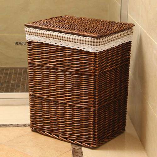 脏衣篮藤编收纳筐脏衣篓脏衣服收纳筐淳佳家居玩具收纳筐柳编篮子