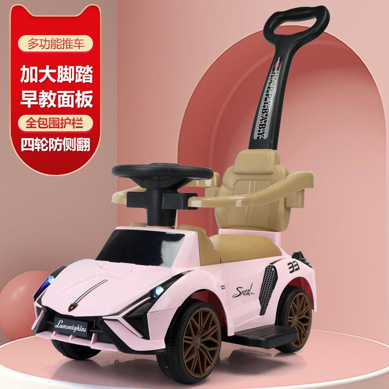 儿童电动滑行车1-3-6岁四轮防侧翻婴儿玩具车溜溜车手推滑行