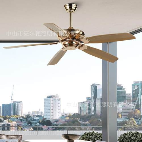 大尺寸52寸带风扇吊灯客厅餐厅电风扇东南亚商用餐厅复古无灯风扇
