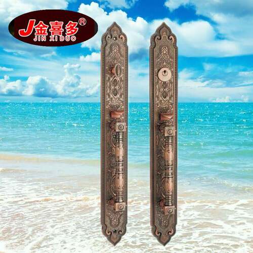 大门锁豪华别墅入户门锁双开木门锁子母门锁防盗大门锁直销