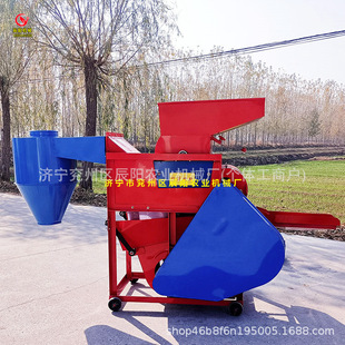 自动上料花生种子脱壳机除尘自动复脱双工作仓新款花生种子脱壳机