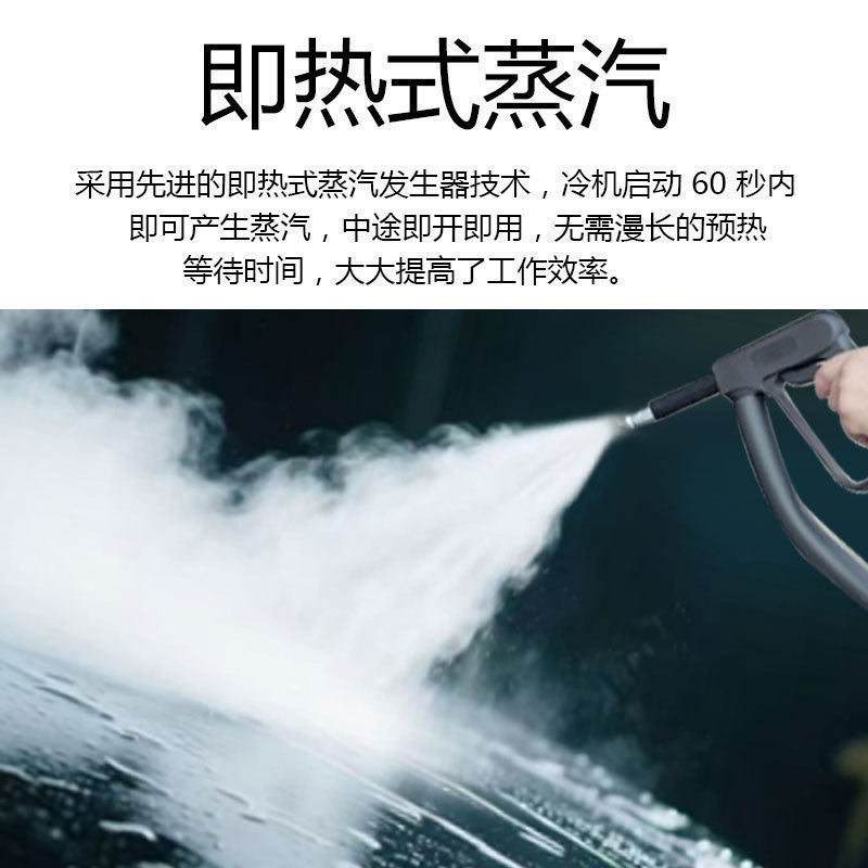 即热式高温高压蒸汽清洁机商用汽车美容洗车机智能设备喷抽一体机