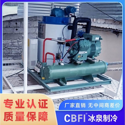 中小型片冰机日产3吨片冰机冰片机保鲜降温适用海鲜市场食品工厂