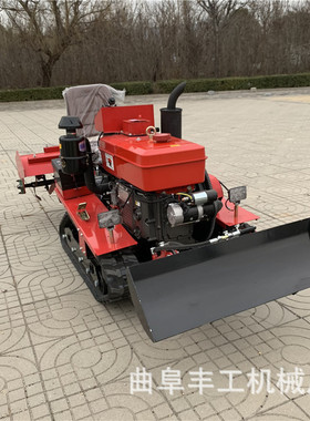 丰工履带旋耕机 果园除草松土旋耕机 农用大棚履带式微耕机起垄机