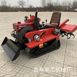 湖南桔园履带旋耕机35马力单杠小型耕地机 果园大棚松土深翻机