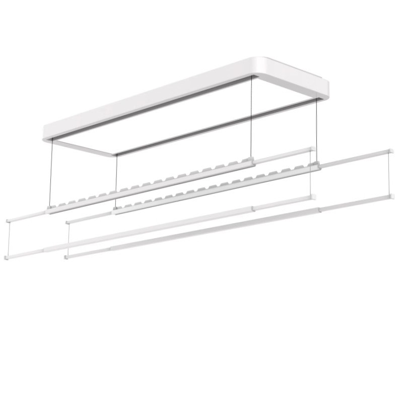 超薄隐形电动晾衣架自动遥控升降智能阳台伸缩小尺寸嵌入晾衣杆机 - 封面