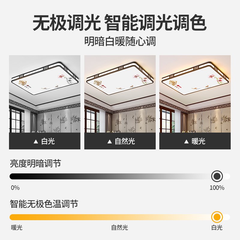 2025新款客厅大灯led吸顶灯饰家用主卧室吊灯具现代简约大气中山