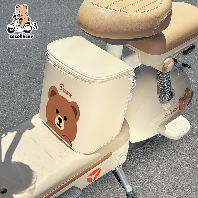 雅迪电动车前置物兜挂包放东西神器电动车挂物包充电器收纳包