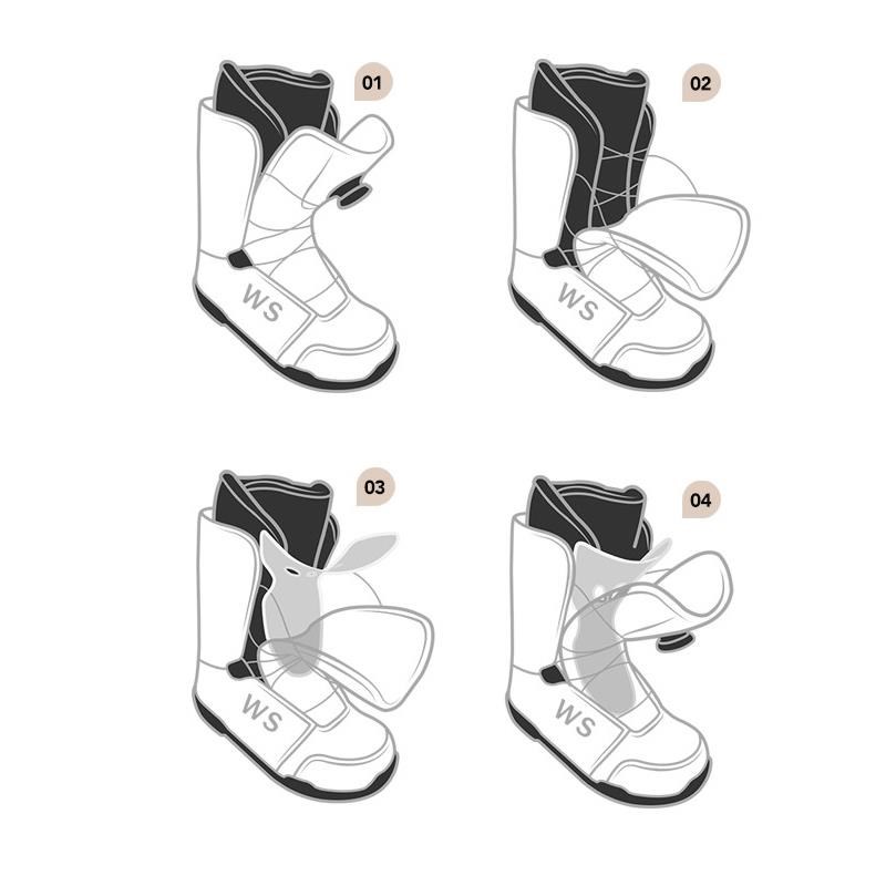 WS滑雪鞋鞋舌支撑片 硬度增强垫片 独立鞋舌刻滑 滑雪鞋增强片