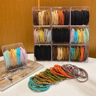 明星同款 頭繩發(fā)圈高彈力皮套 扎頭發(fā)橡皮筋女高馬尾發(fā)繩2022年新款