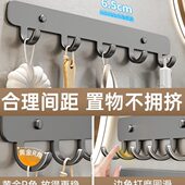 太空铝挂钩粘胶强力免打孔粘钩门后挂衣钩浴室厨房墙壁壁挂式 收纳