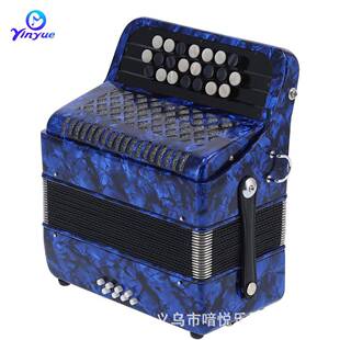 喑悦22键8贝司巴扬手风琴键钮式手风琴学生成人演奏键盘乐器琴