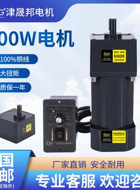 电机200W300W220V交流齿轮调速/减速电机6IK200RGN-CF马达