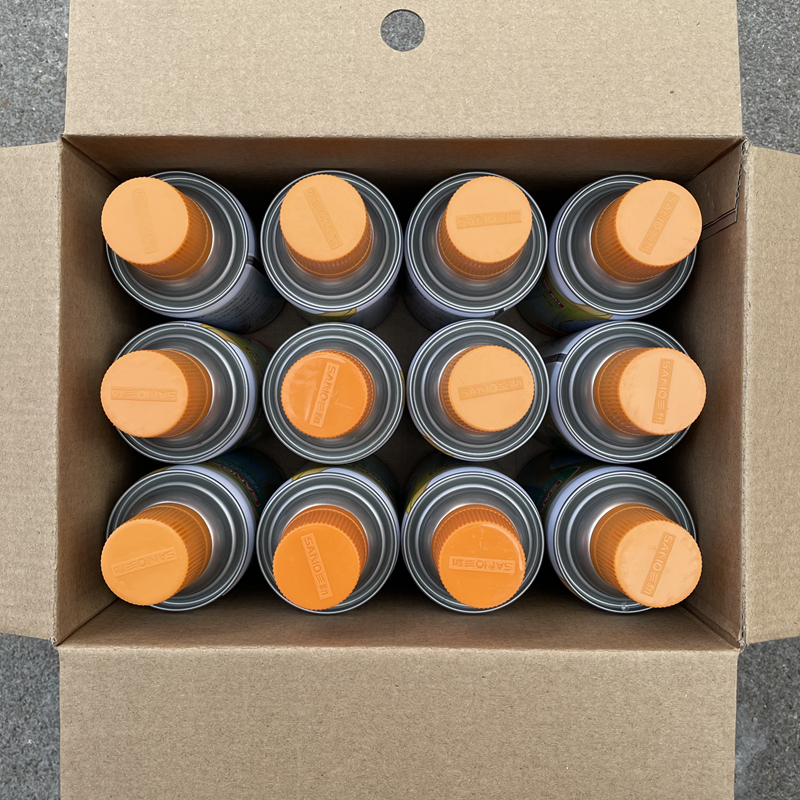 三和手摇自动喷漆NO.18895 PANTONE 1375U防锈修补翻新改色油漆