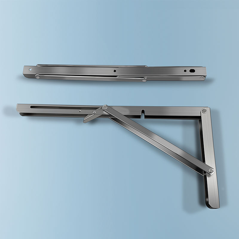 304不锈钢厨房置物架折叠墙上打孔收纳架壁挂式桌面挂墙隔板架子