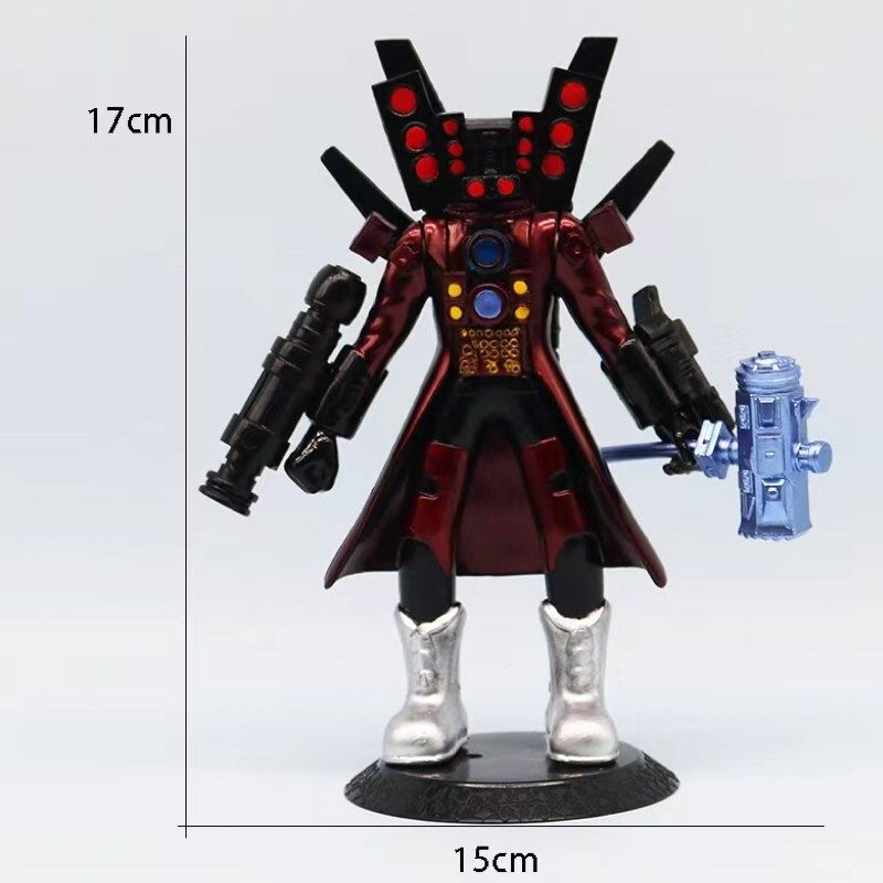 新款泰坦电视人3.0马桶人和监控音响电钻人游戏模型手办男孩玩具