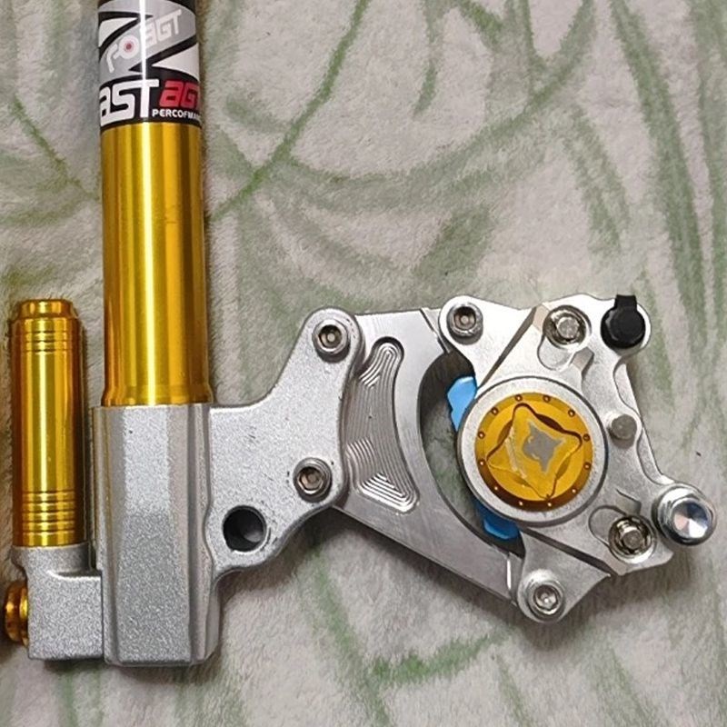 【广东发货】智杰小牛九号法斯特27芯220前减震小螃蟹卡钳转接码