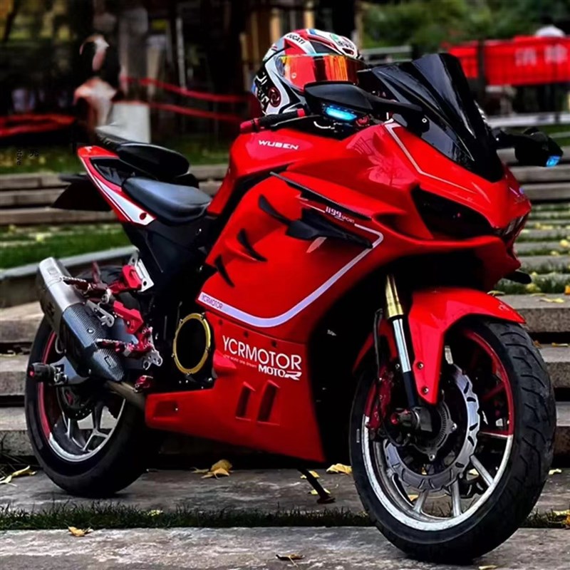 蛟龙400双缸水冷电喷新款跑车国四春风250SR火牙小忍者趴赛摩托车