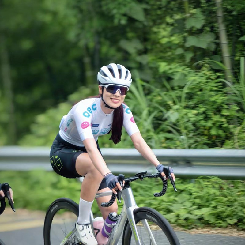 Aec春夏短袖骑行服高弹透气速干衣公路自行车服男女修身骑行上衣