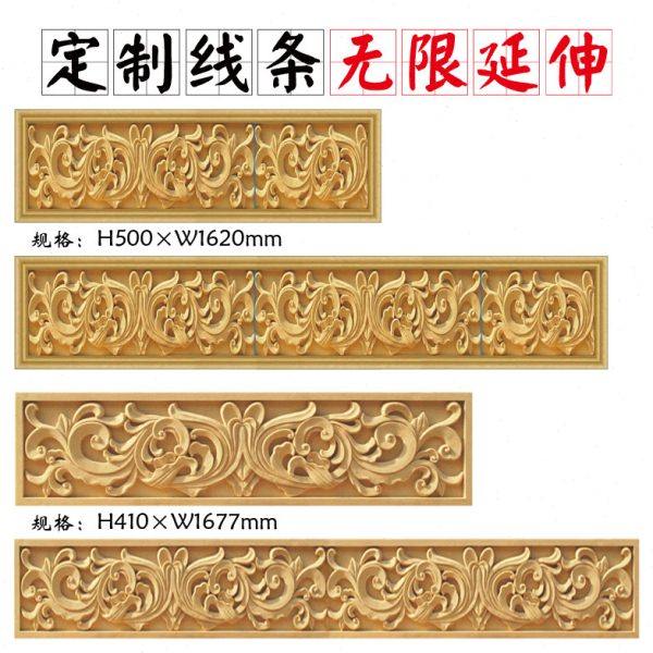 砂岩浮雕别墅腰线非泡沫制沙岩浮雕环花踢脚线条边框线条装饰线条