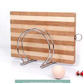 菜板架砧板架案板架厨房家用304不锈钢加厚锅盖架收纳架置物架