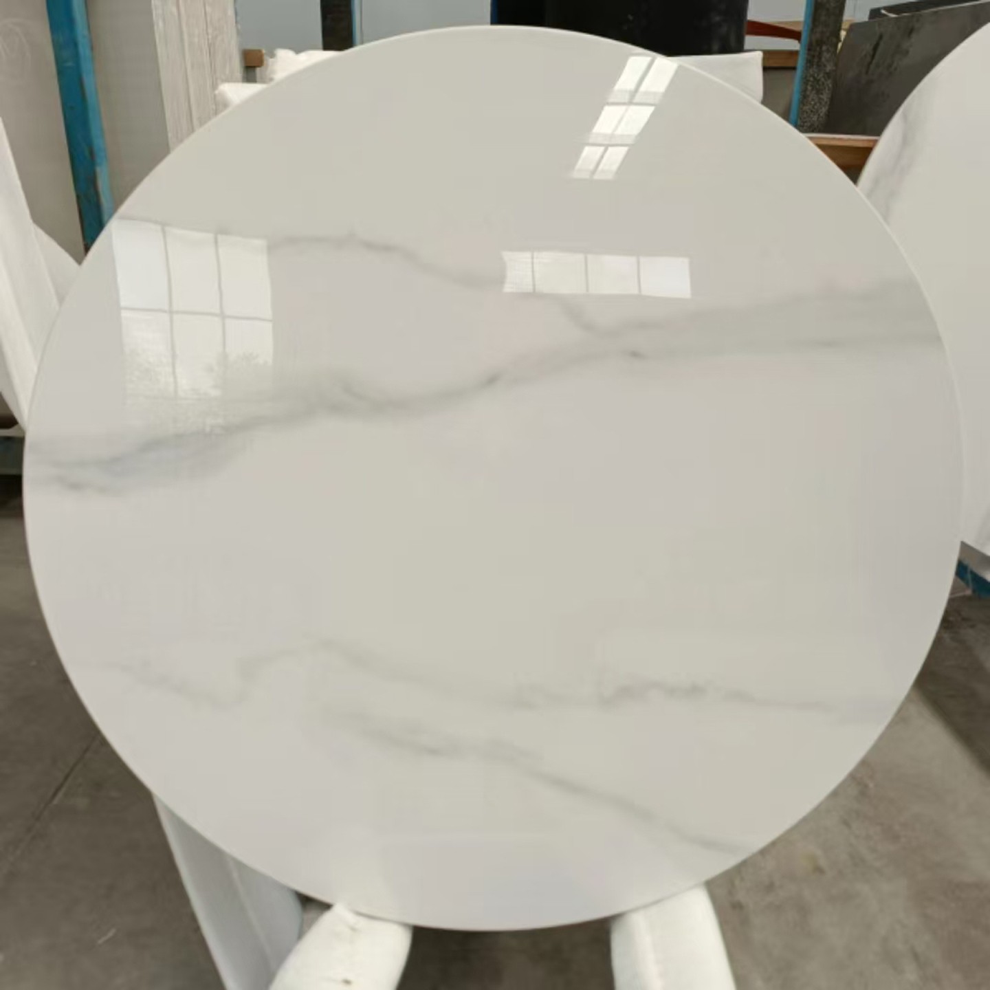 岩板定制加工异形台面桌面餐边柜地台圆形茶几电视柜面人造大理石