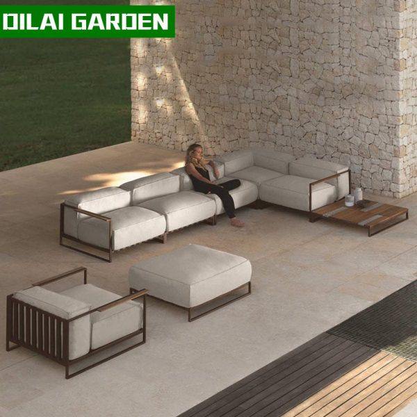 北欧户外沙发工业风茶几庭院阳台铝合金转角室外简约休闲别墅组合,住宅家具,户外沙发,淘宝优惠券,粉丝福利购,淘宝优惠卷