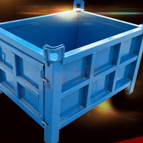 金属周转箱铁箱车间重型箱铁屑箱物料箱大铁框金属铁质零件框