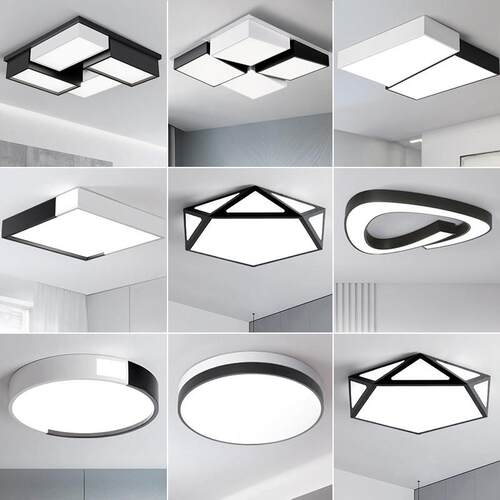 简约现代家用房间吸顶灯几何创意个性卧室灯led组合灯具北欧灯具
