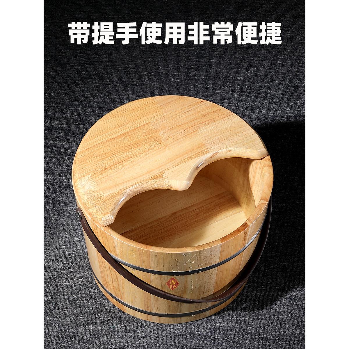 白山足浴桶超过小牛橡木足浴桶木桶家庭35高足浴桶木制足浴桶带轮