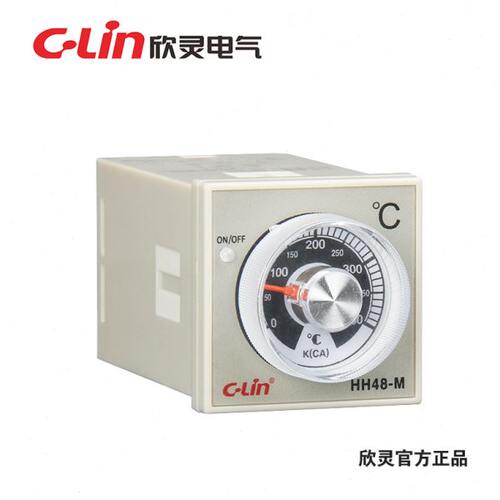 C-lin欣灵指针式温控仪表HH48-M E5C2 K 0-399℃ 温控器HH48M