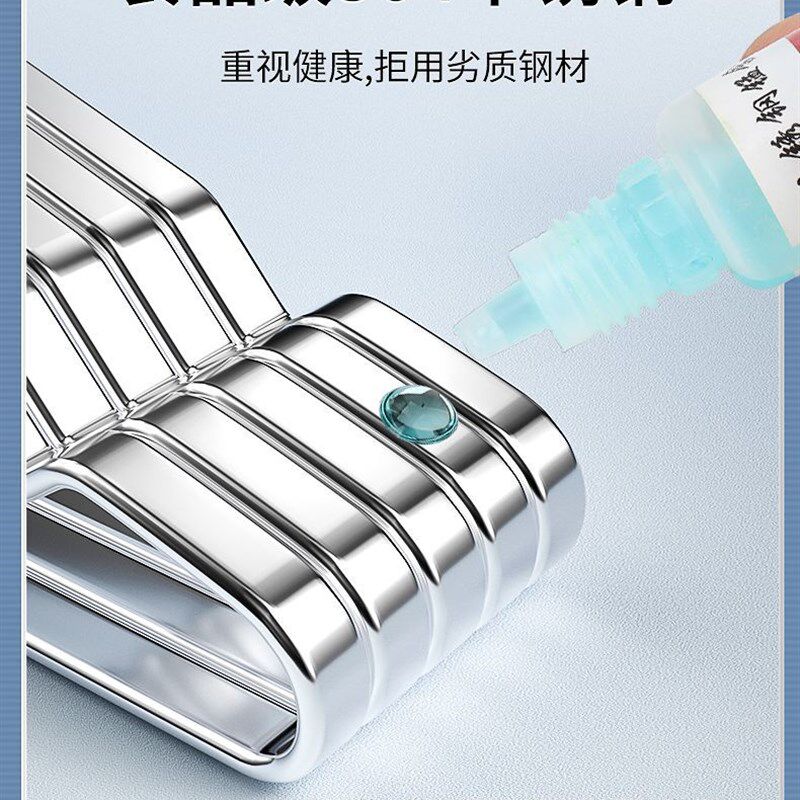 304扁条衣架不锈钢实心特粗衣架撑子晒衣挂衣服挂钩加粗阳台衣架