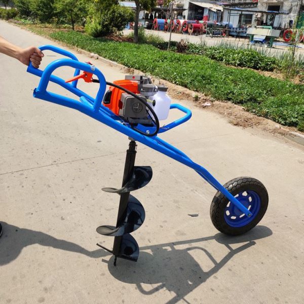 双人操作植树挖坑机 大功率地钻栽树转眼机 手提钻坑机厂家