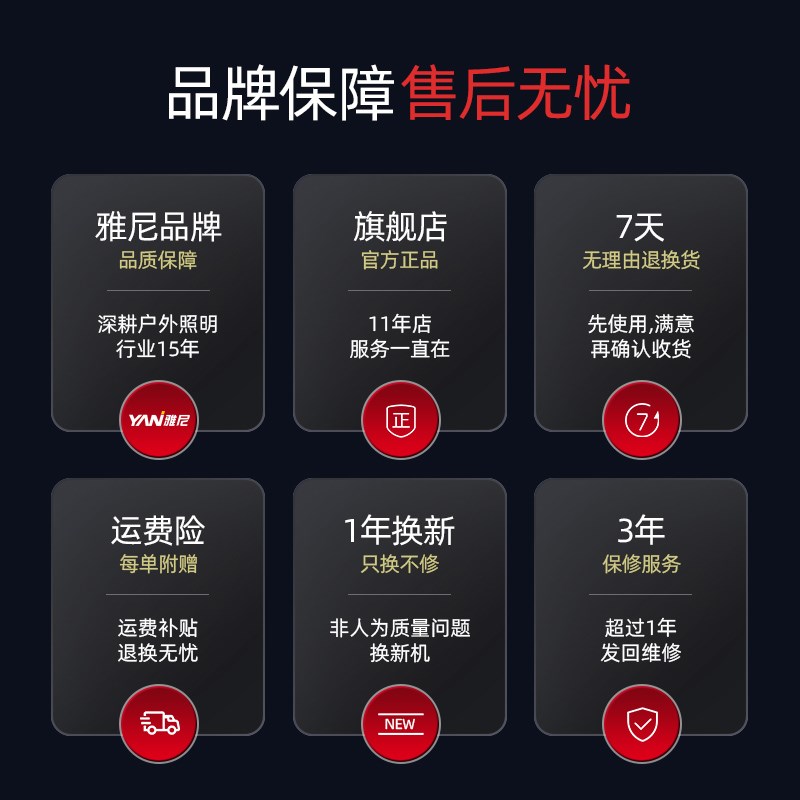 雅尼736S头灯强光超亮充电头戴式手电筒大功率户外超长续航矿灯