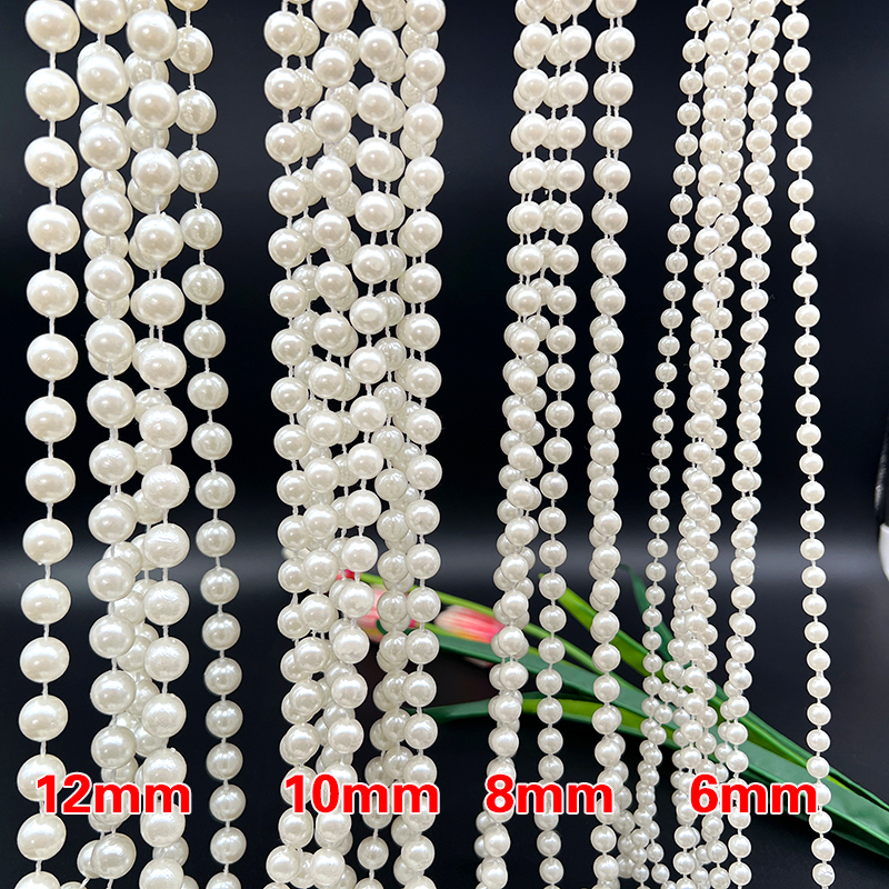 婚庆珍珠串连线珠链婚礼道具仿珍珠帘婚礼堂吊顶装饰行云流水波帘