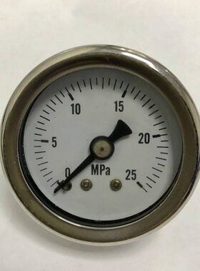 25mpa 轴向耐震压力表 YN-40Z 背后外壳41mm 前壳47mm 螺纹m10x1