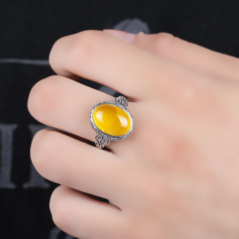 S925银戒指空托戒托7*9 9*12 8*10 10*14 12*J14 13*16 10*12 9*1