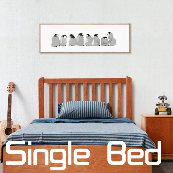 实木床单人儿童房樱桃木日式床橡木床环保简约纯原木免漆男孩女孩