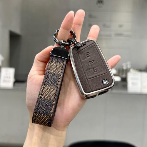 适用大众钥匙套新速腾朗逸探歌影凌渡探岳X途观L途昂车包id34壳扣