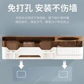 浴室免打孔吹风机置物架多功能卫生间洗漱台壁挂牙刷牙杯收纳架子