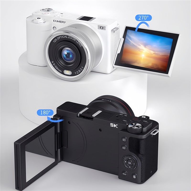相机数码高清旅游微单5k高清触摸屏自拍滤镜学生美肤专业摄影直播