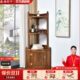 花架实木多层转角柜鸡翅柜红木家具木储物置物架墙角柜三角带边柜