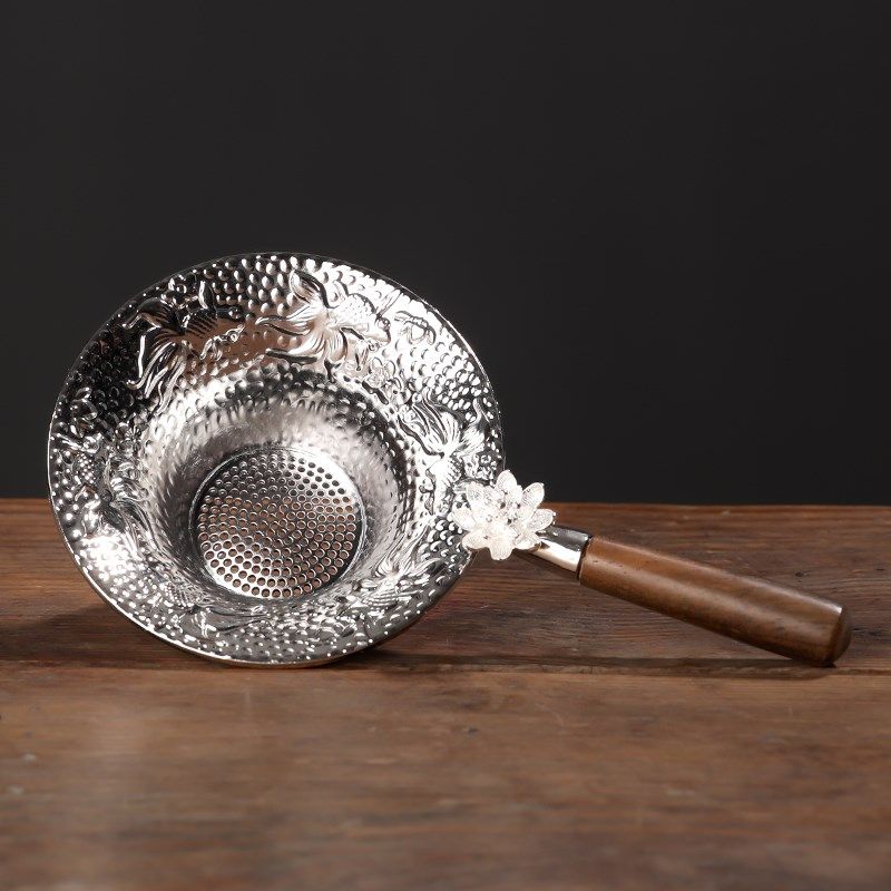 莲连有鱼合金e茶漏茶滤中式茶过滤网高端茶隔茶网泡茶过滤渣w0027,餐饮具,茶滤,淘宝优惠券,粉丝福利购,淘宝优惠卷