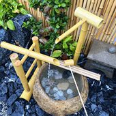 石槽鱼缸造景石头牛石老猪流水槽种旧花花盆民间日式 养鱼槽庭院钵