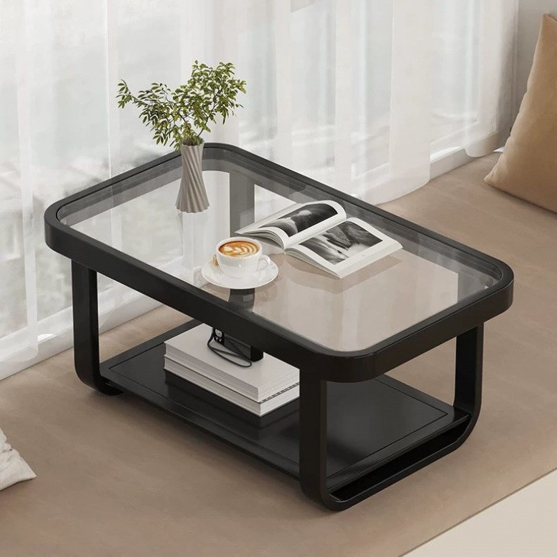 欧式玻璃飘窗台小桌子茶几榻榻y米方角几卧室坐地矮桌简约现代炕