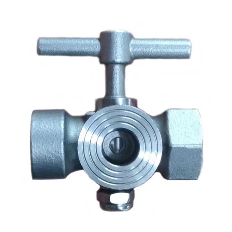 不锈钢旋塞阀储气罐压力表三通旋塞阀DNF15M20*1.5蒸汽锅炉高温