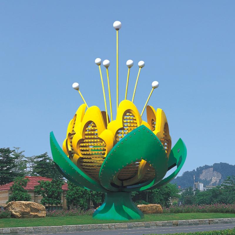 大型造型艺术景观灯公园广场小区景区标识LOGO道旗景观灯柱厂家