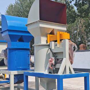 有机肥加工 畜禽粪便结块打碎机 卧式链锤粉碎机 高湿物料不堵塞