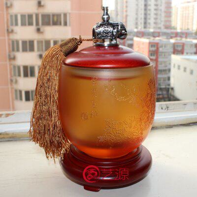 琉璃摆件富贵吉祥茶叶罐创意实用家居用品饰品生日礼物商务礼品